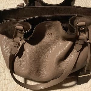 TOD’S Taupe satchel